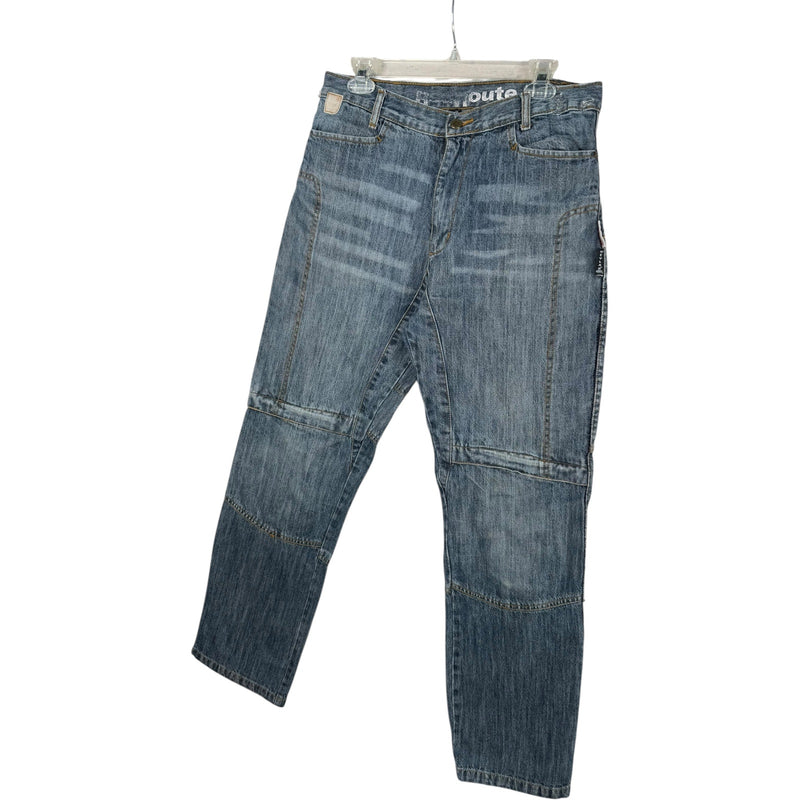 Vintage Red Route Kevlar Carpenter Work Jeans Denim Pants 32