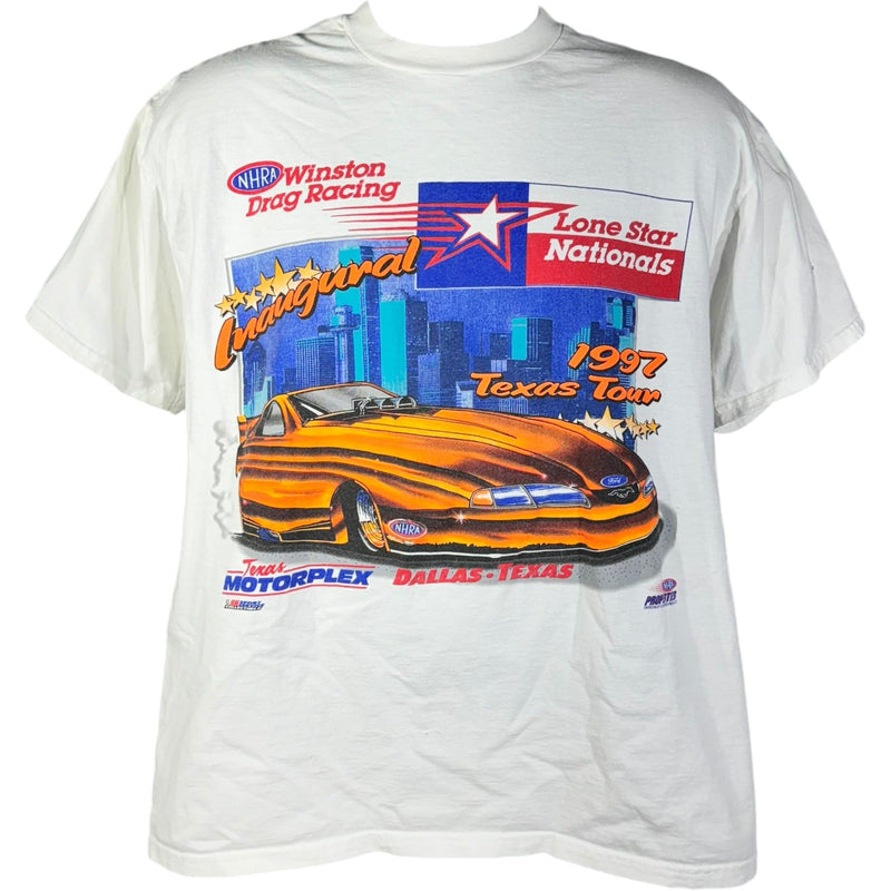 Vintage NHRA Lone Star Nationals Drag Racing Tee 1997