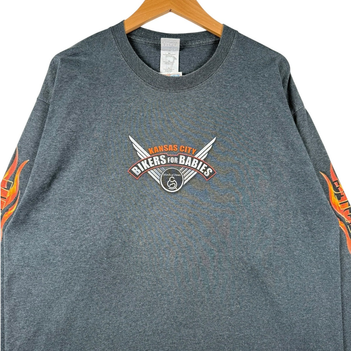 Vintage Bikers for Babies Flame Long Sleeve