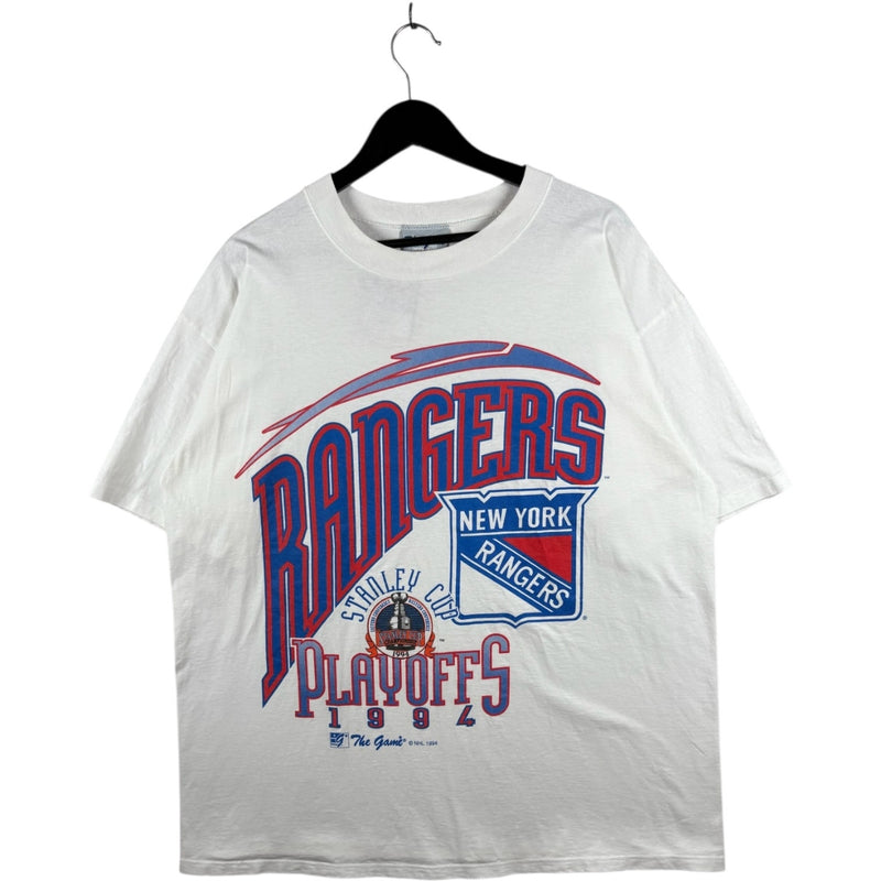 Vintage New York Rangers Playoffs Stanley Cup NHL 1994 T-Shirt