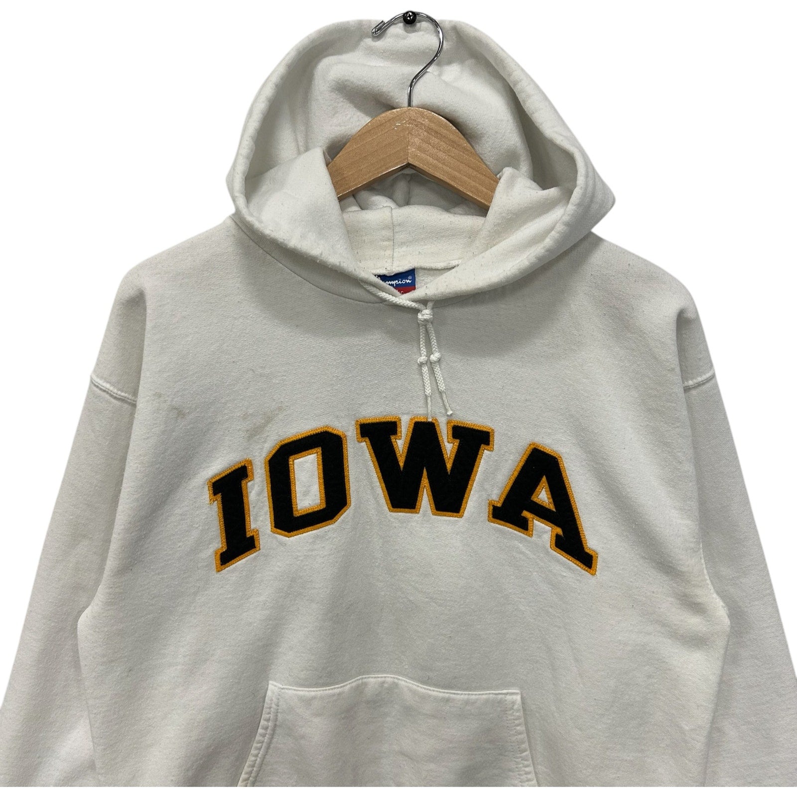 Vintage Champion University Of Iowa Spellout Hoodie