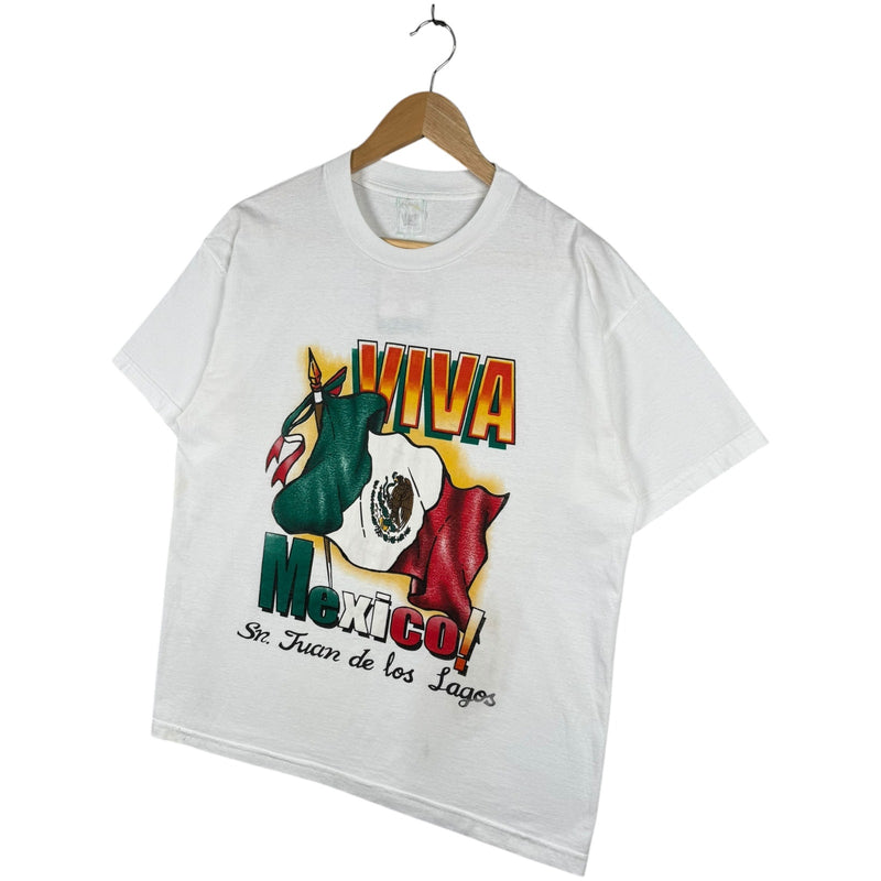 Vintage Viva Mexico Mexican Flag Graphic T-Shirt
