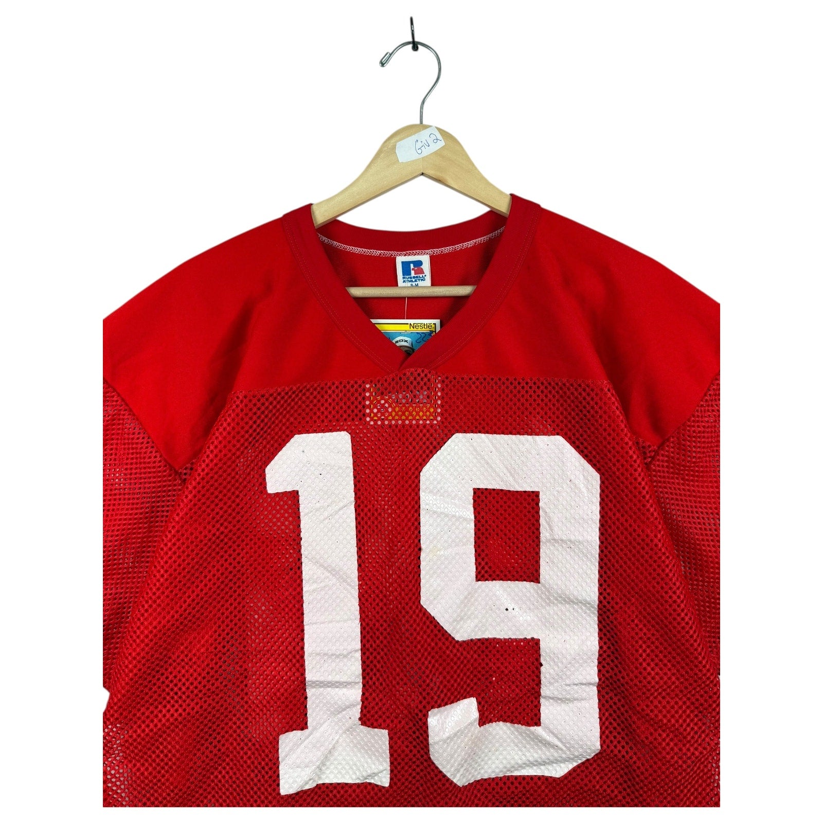 Vintage Y2K Russell Athletics Cropped Jersey