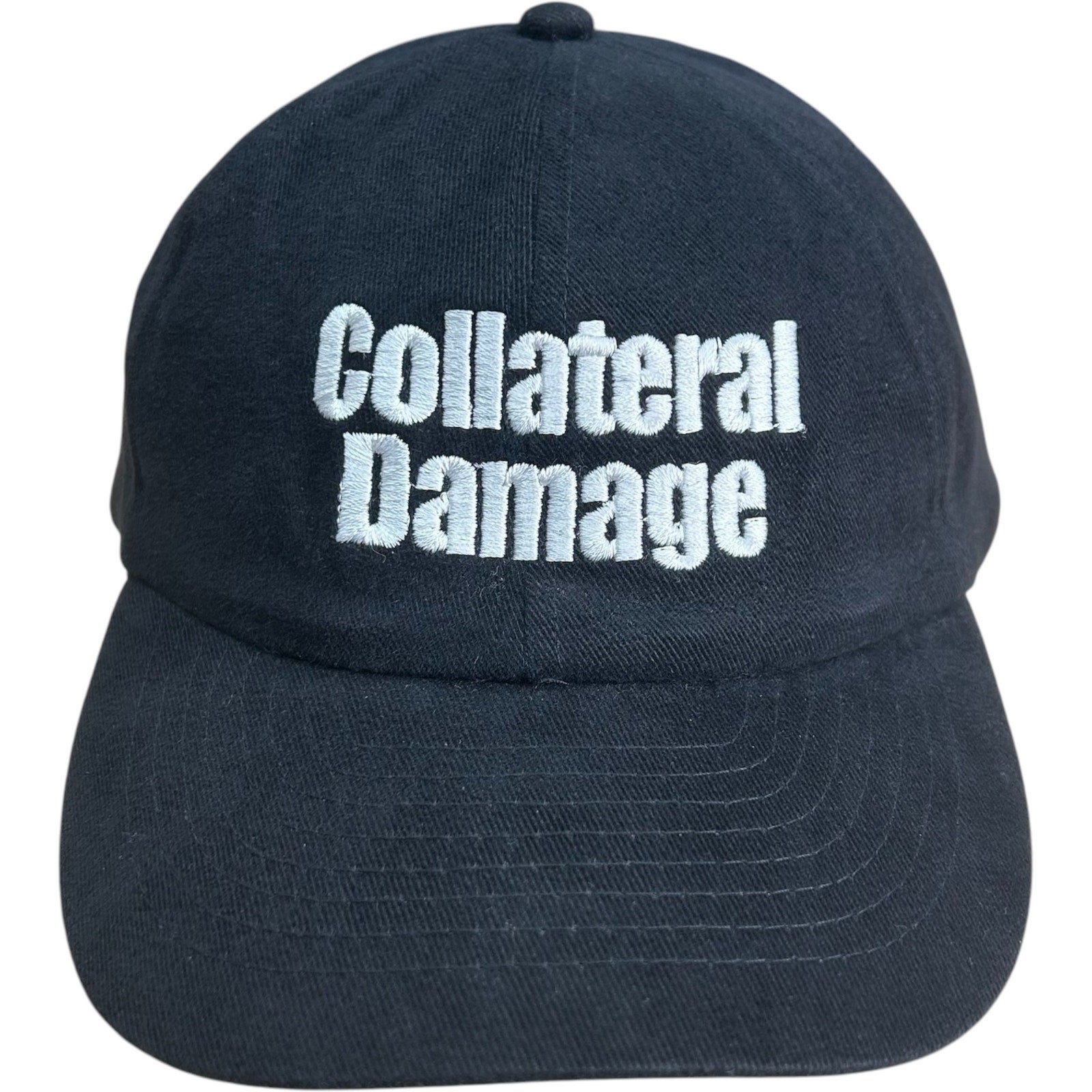 Vintage Collateral Damage Embroidered Novelty Snapback Hat