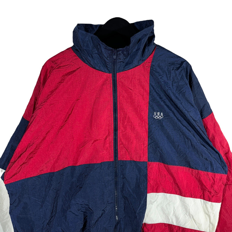 Vintage USA Olympics Color Block Windbreaker