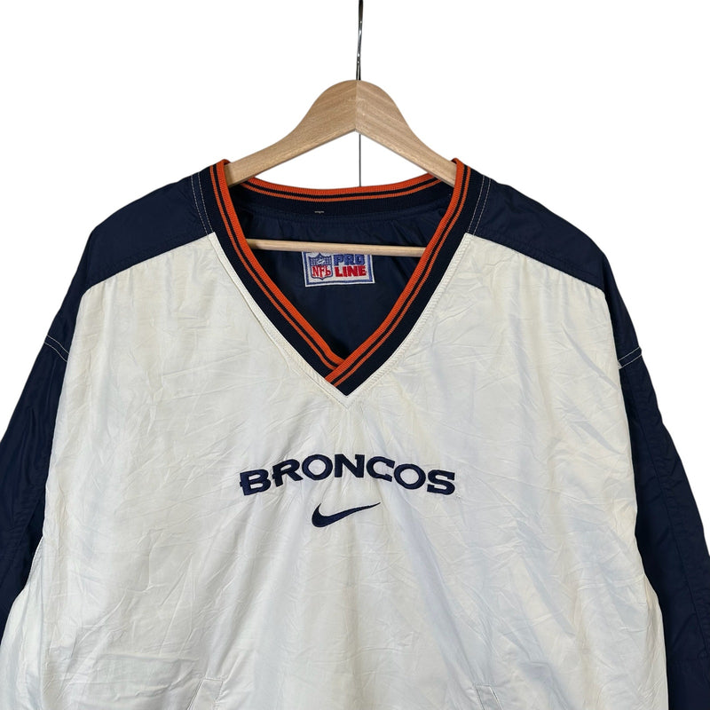 Vintage Nike Denver Broncos Reversible Pullover Windbreaker