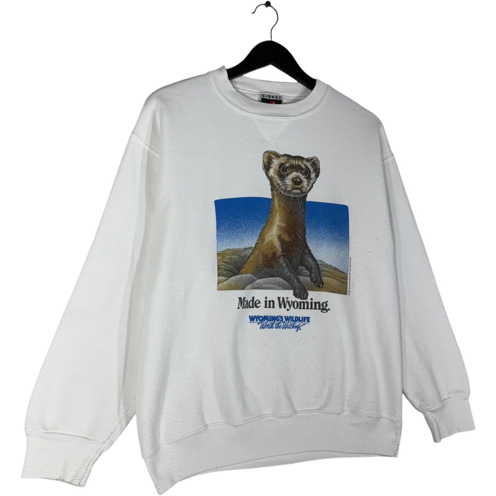 Vintage Wyoming Wildlife "Made in Wyoming" Crewneck 1990