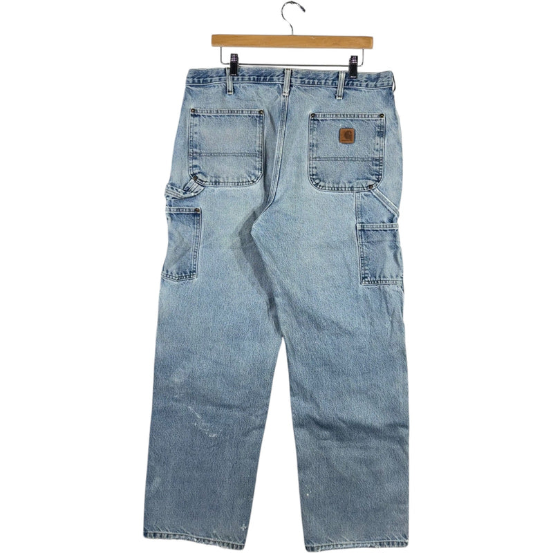 Vintage Carhartt Double Knee Carpenter Denim Pants 36x32