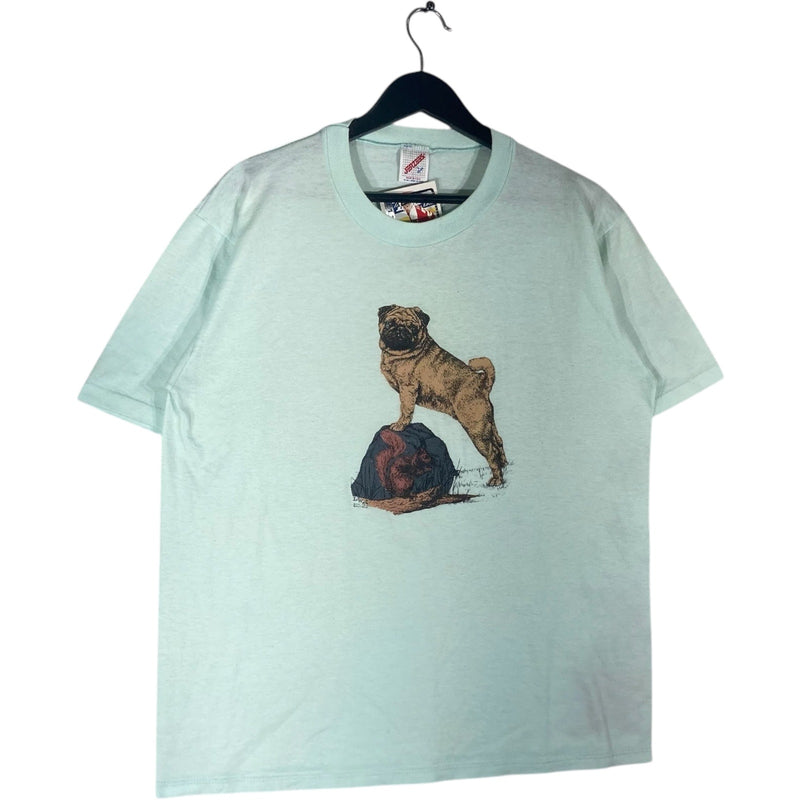 Vintage Pug And Squirrel Animal Tee