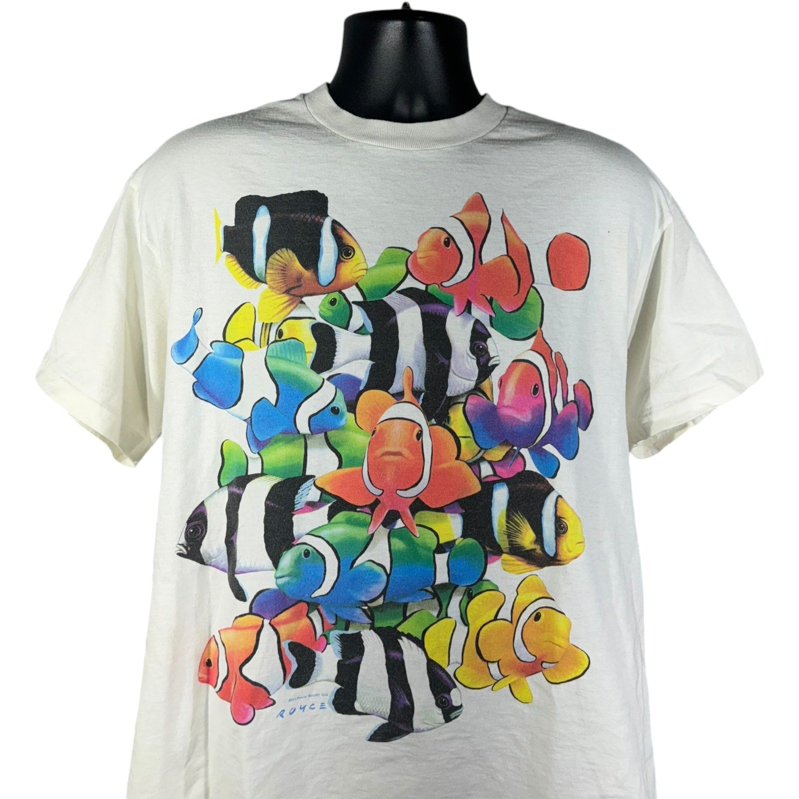 Vintage School Of Clown Fish Nature Tee 90s