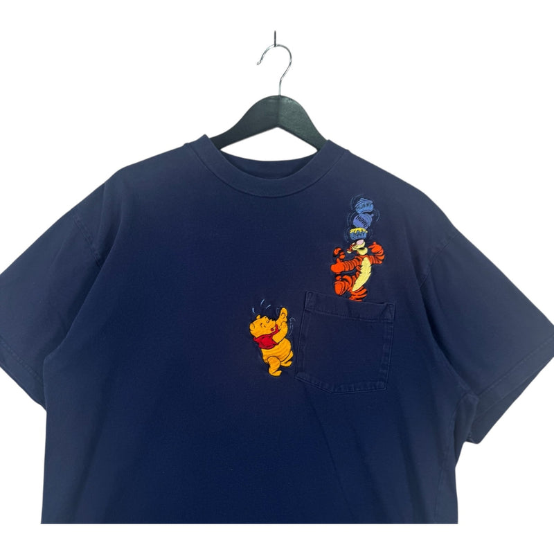 Vintage Winnie The Pooh Tigger Disney Pocket Tee