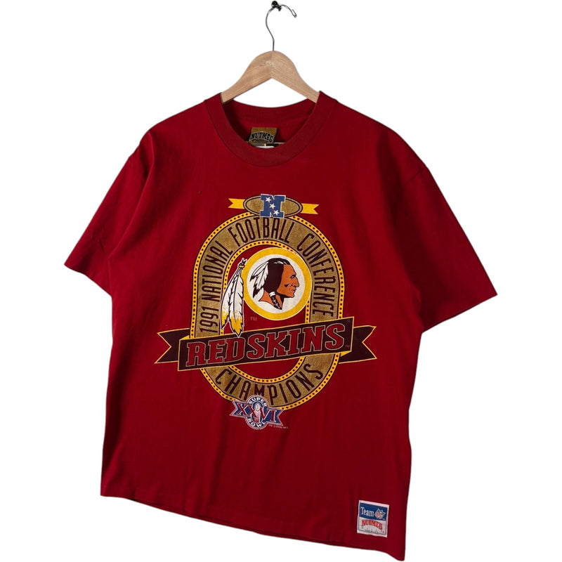 Vintage Nutmeg Washington Redskins Conference Champs Tee 1991