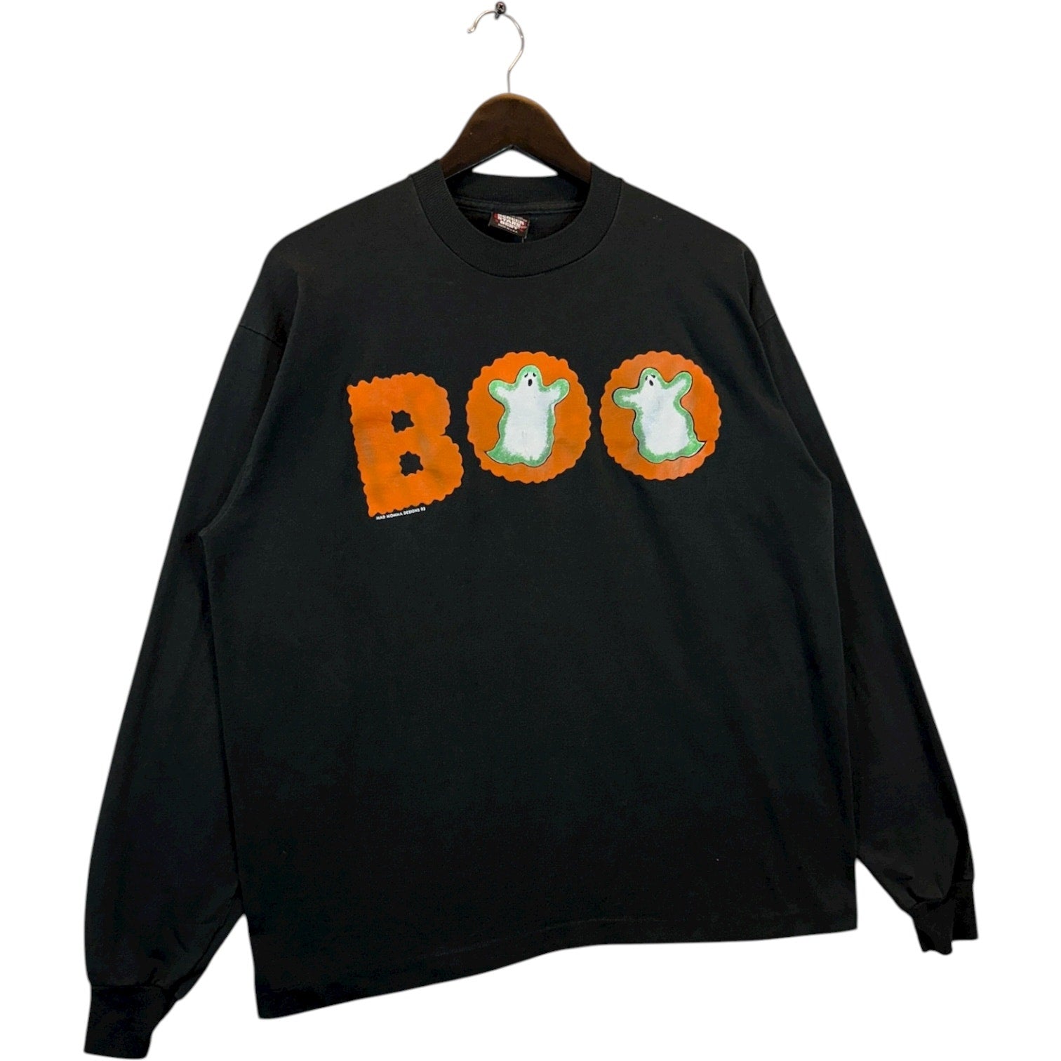 Vintage Halloween Ghosts BOO Long Sleeve