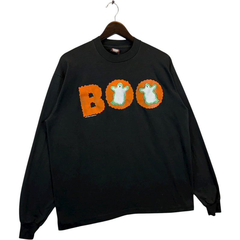 Vintage Halloween Ghosts BOO Long Sleeve