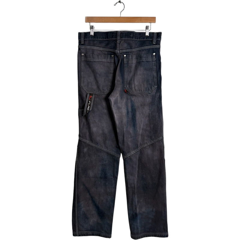 Vintage Flag Straight Leg Denim Carpenter Pants 34x32