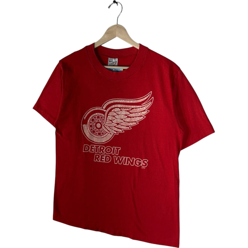 Vintage Detroit Red Wings Spellout Logo NHL Tee