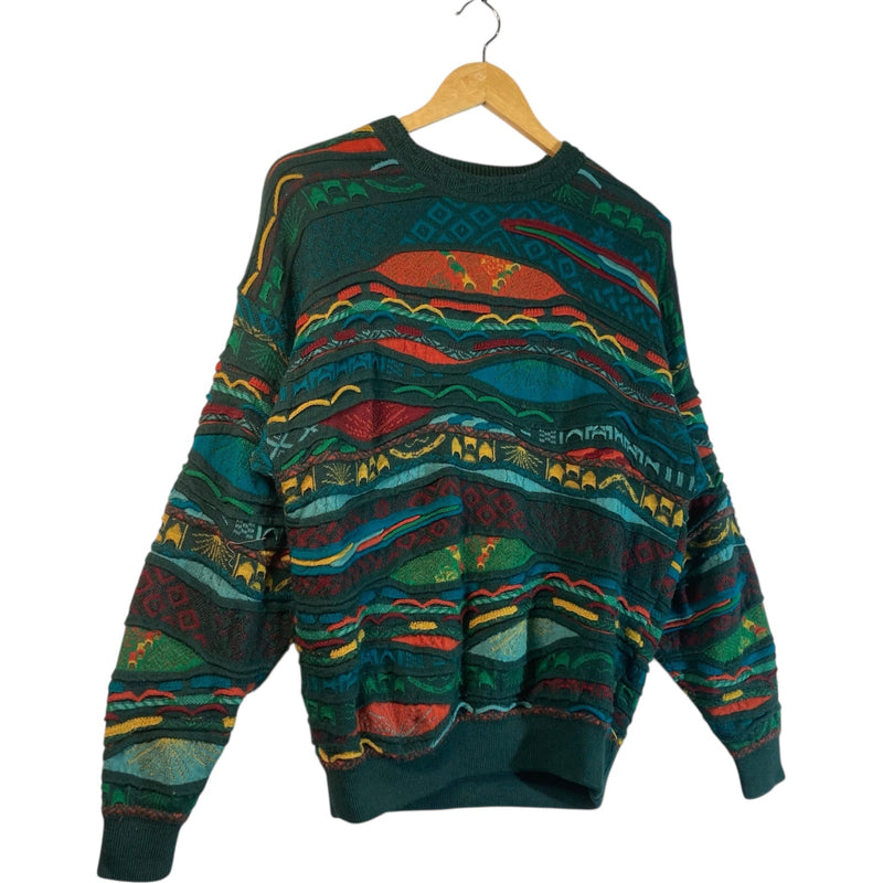 Vintage Coogi 3D Abstract Knit Sweater