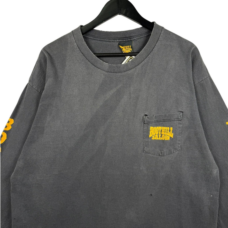 Vintage Boot Hill Saloon Pocket Eagle Graphic Long Sleeve