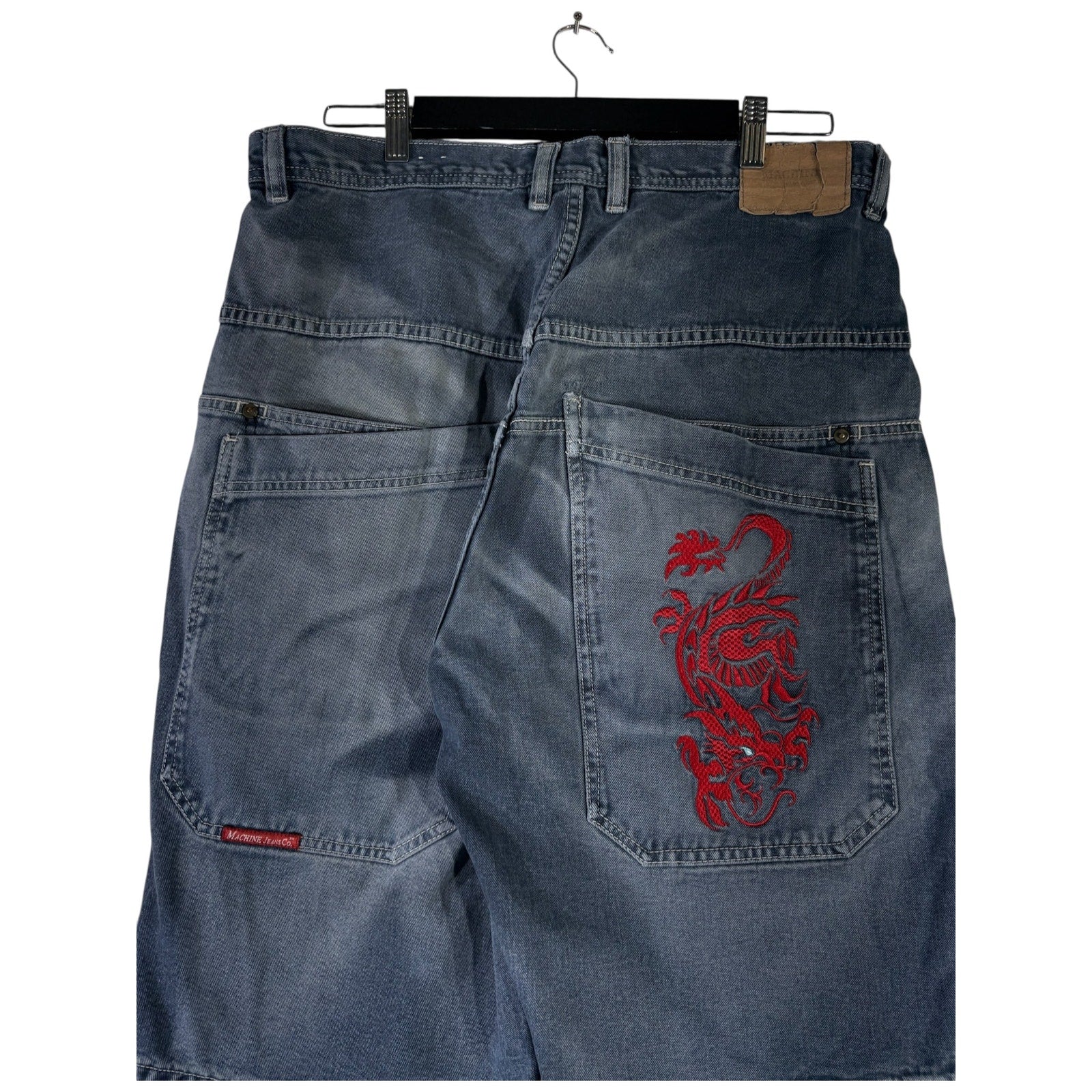 Vintage Machine Jeans Co Embroidered Denim Shorts 36