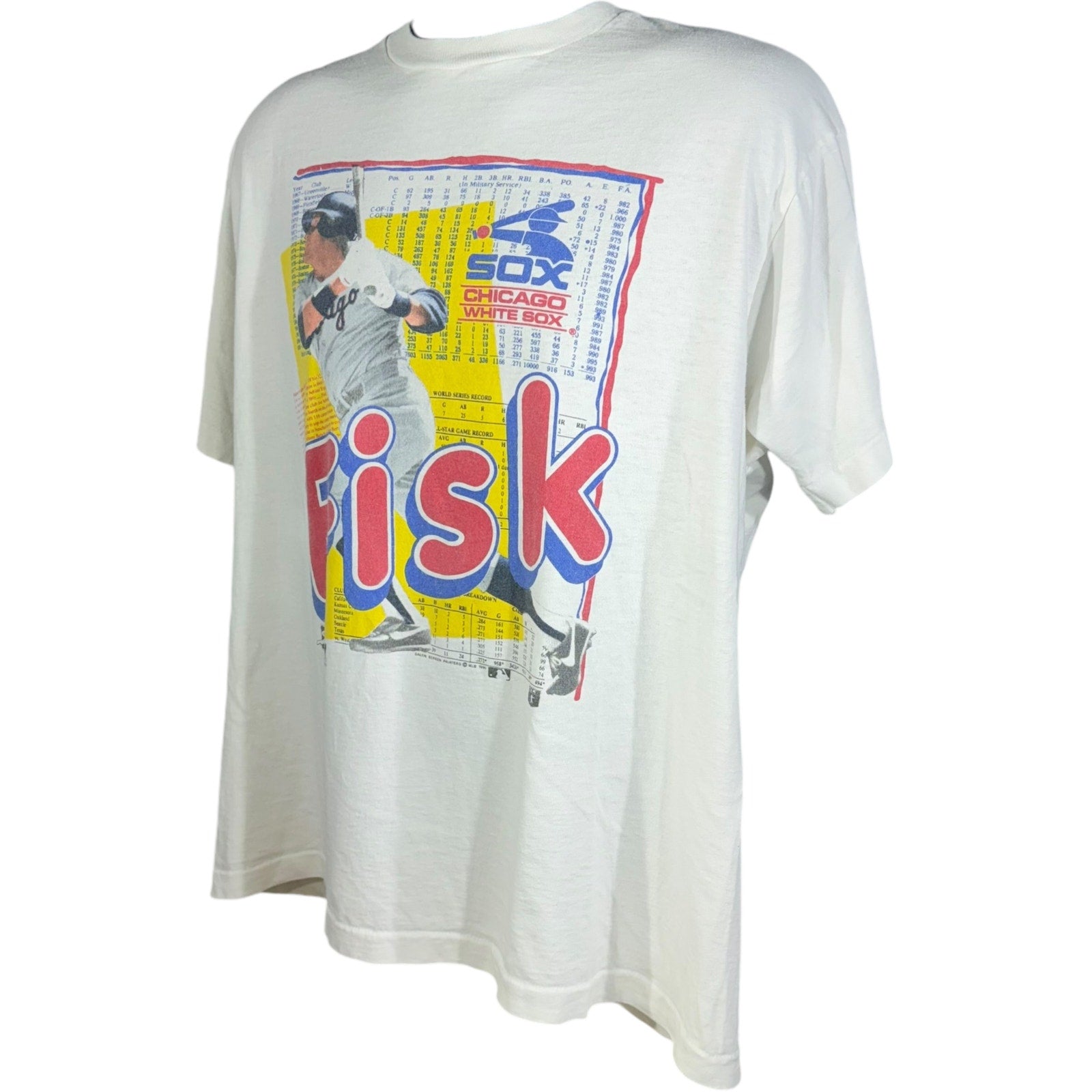 Vintage MLB Chicago White Sox Carlton Fisk Tee 1990