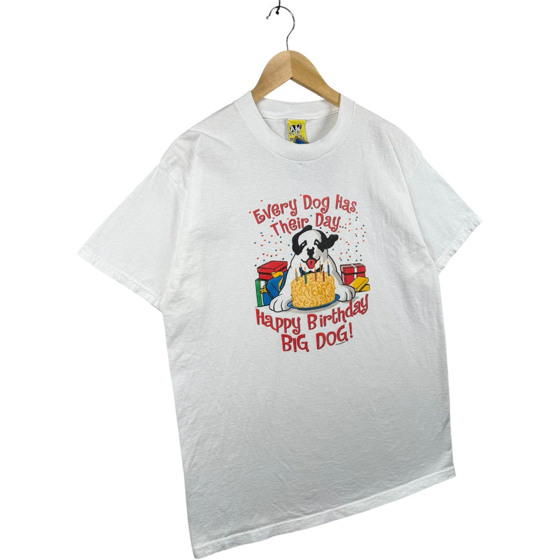Vintage Big Dogs Happy Birthday Graphic T-Shirt