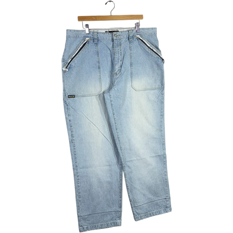 Vintage Y2k Wide Leg Carpenter Denim Jeans 38x32