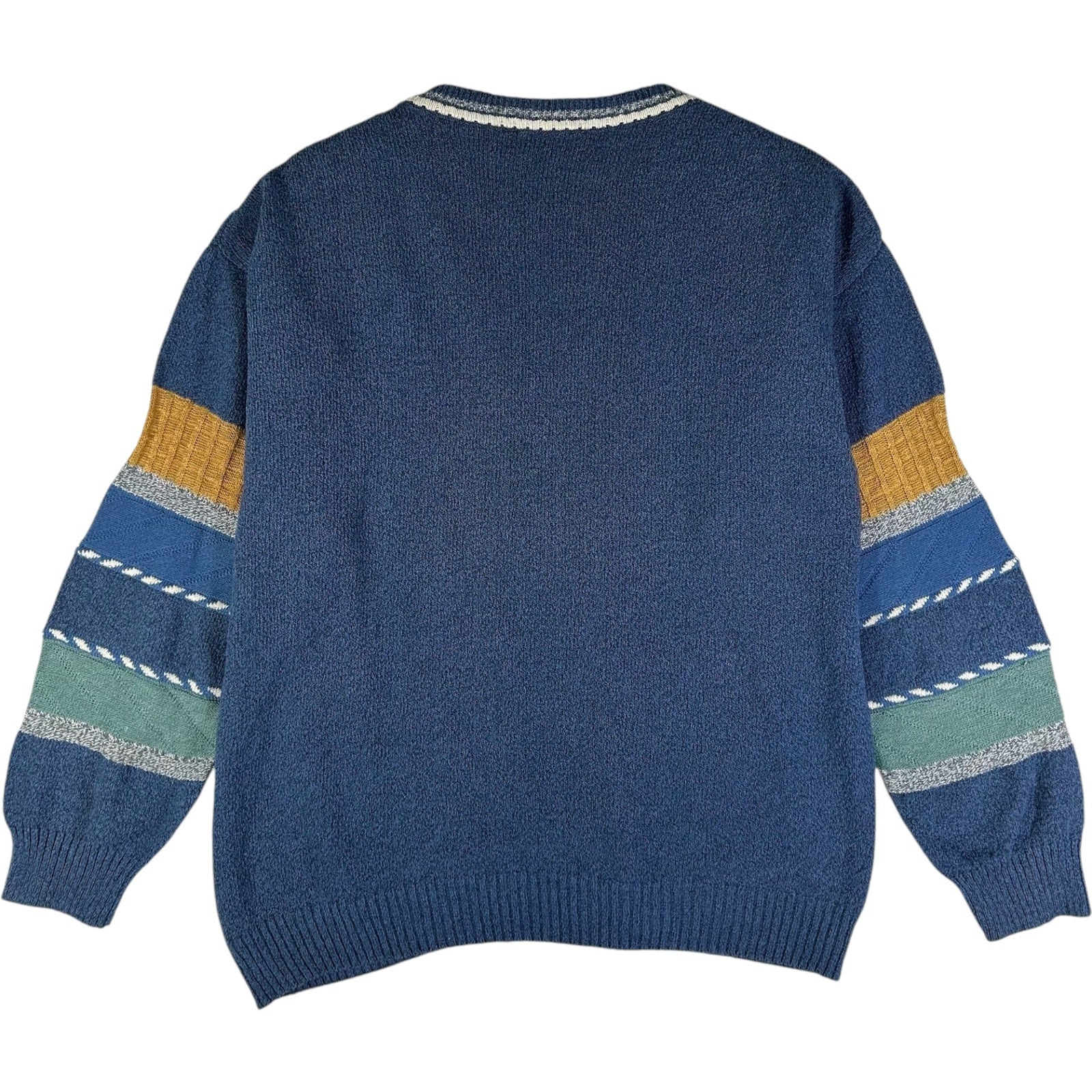 Vintage Gio Ferrari 3D Knit Striped Sweater