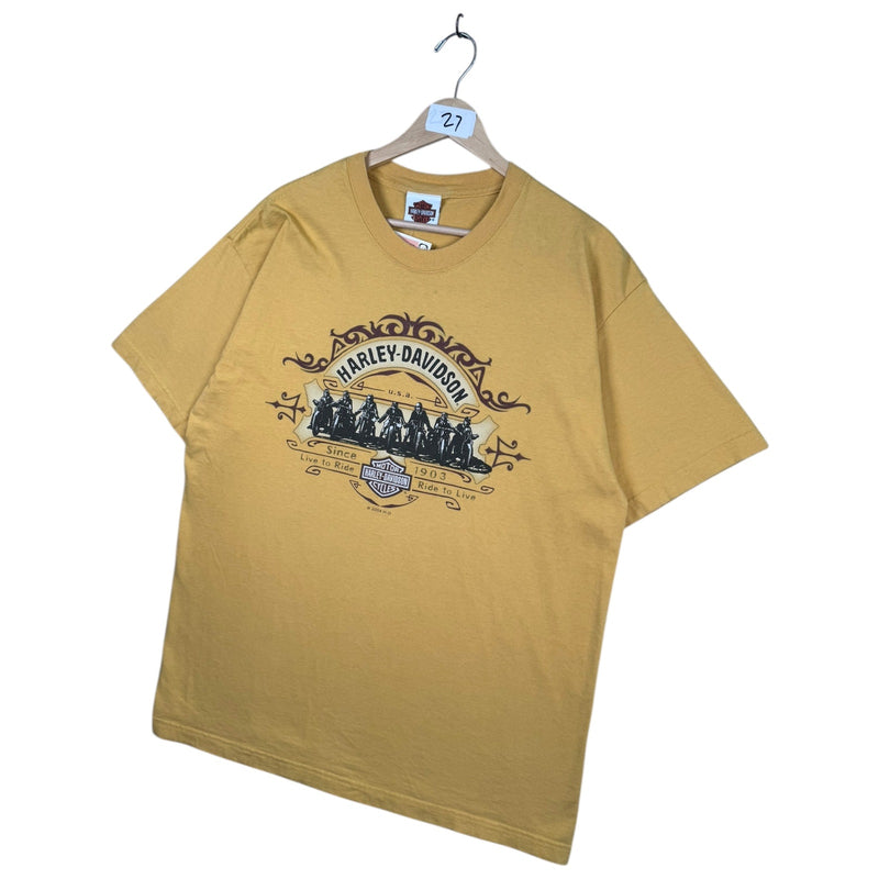 Vintage Harley Davidson Live to Ride Ride to Live T-Shirt