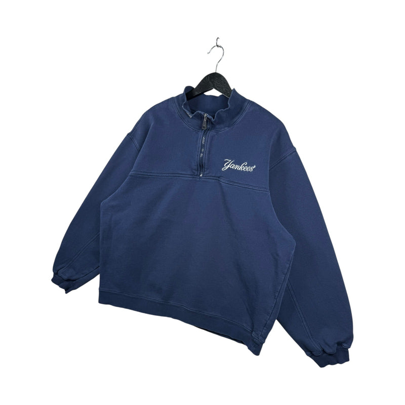 Vintage Adidas Yankees MLB 1/4 Zip Pullover Sweatshirt