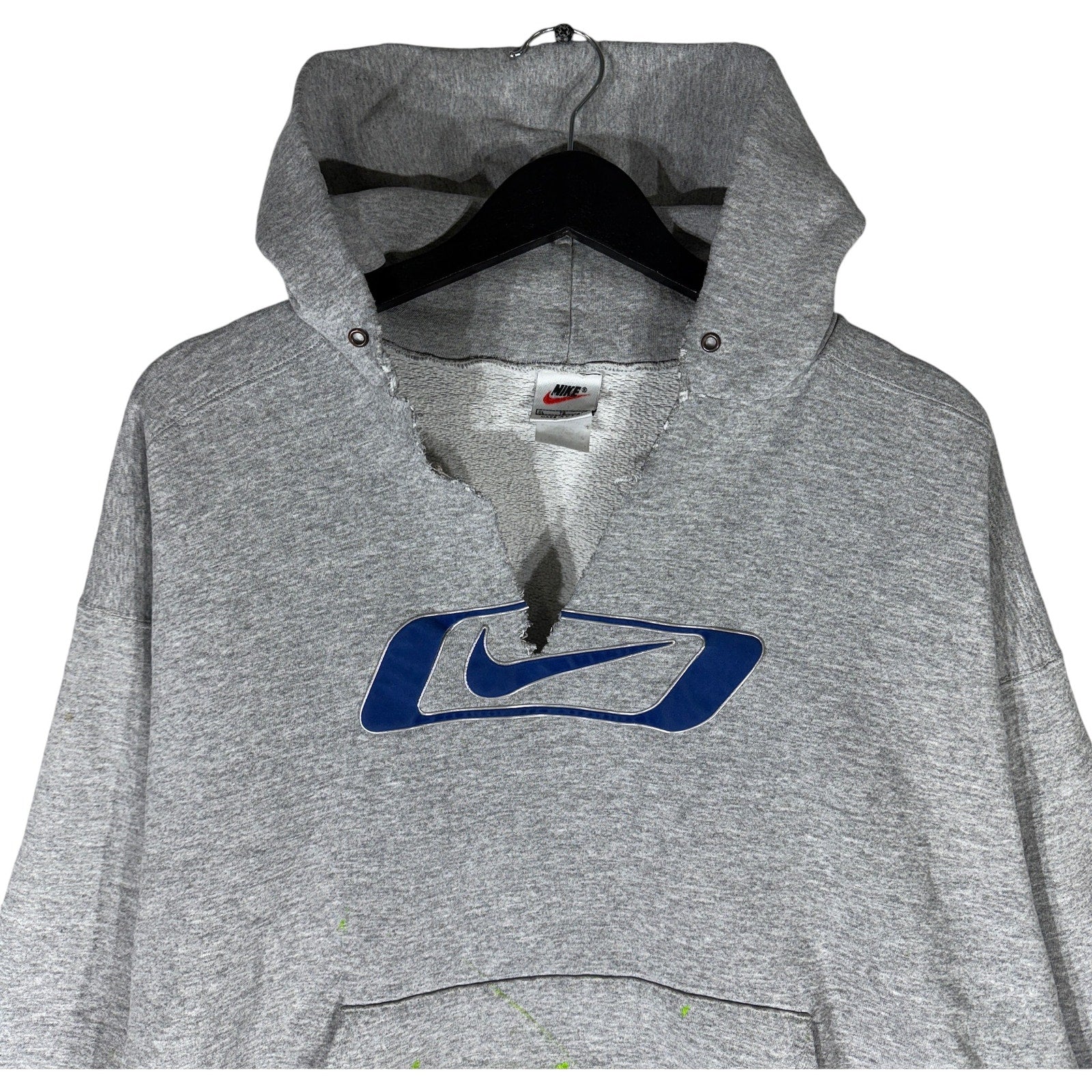 Vintage Nike Large Chest Logo Hoodie 90s