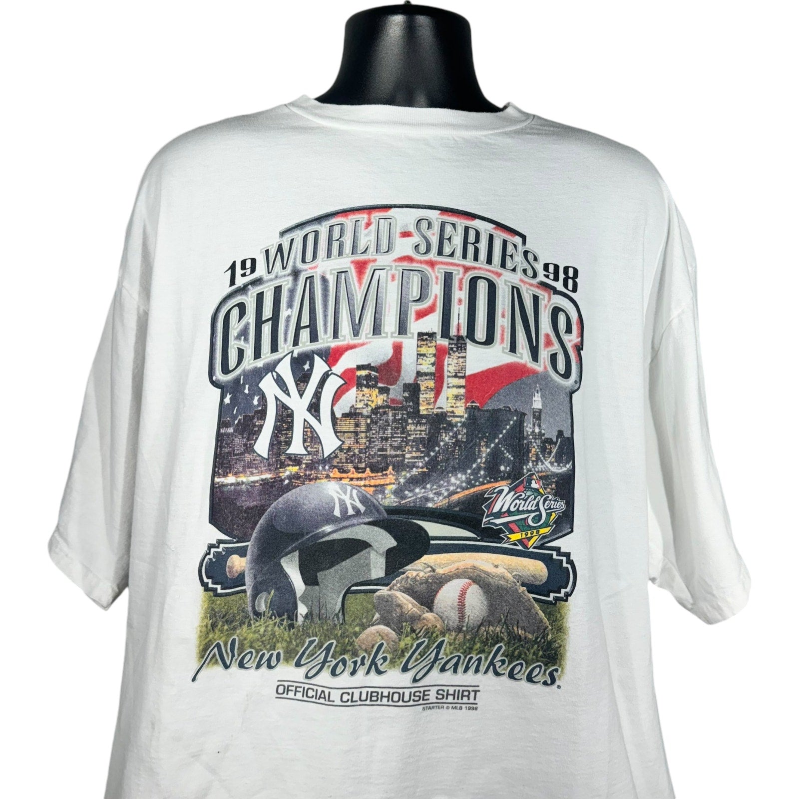 Vintage Starter New York Yankees World Series Champs Tee 1998