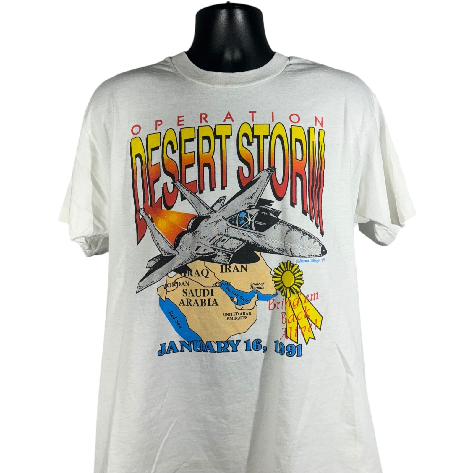 Vintage Operation Desert Storm Mission Accomplished Tee 90s