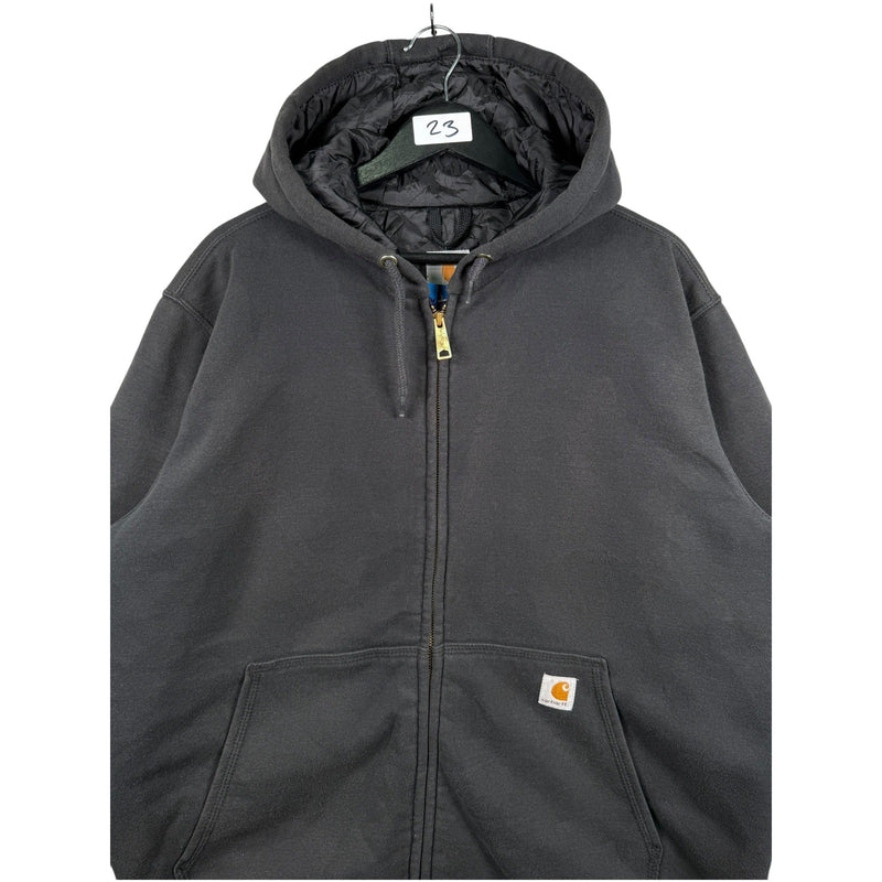 Vintage Carhartt Lined Full Zip Bomber Workwear Jacket
