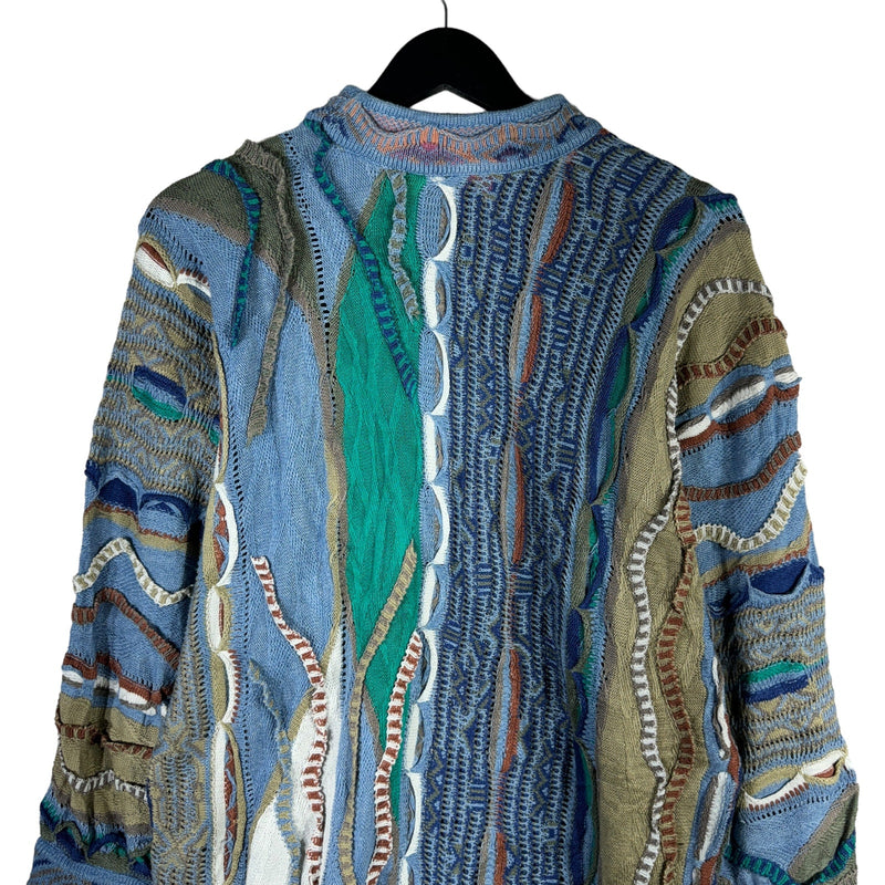 Vintage Coogi Blues 3D Knit Sweater