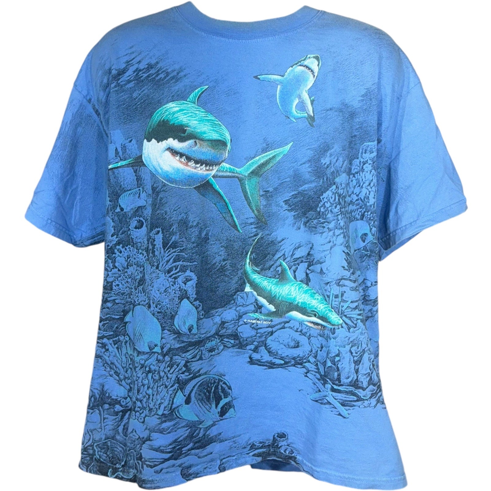 Vintage Habitat Sharks Nature AOP Tee