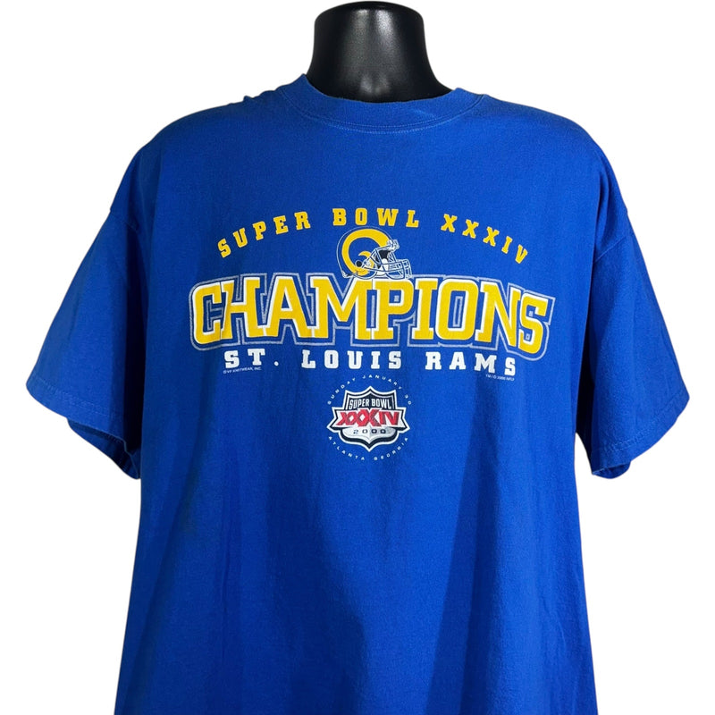 Vintage St. Louis Rams Super Bowl Champions NFL Tee 2000