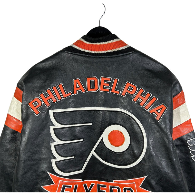 Vintage NHL Philadelphia Flyers Leather Bomber Jacket