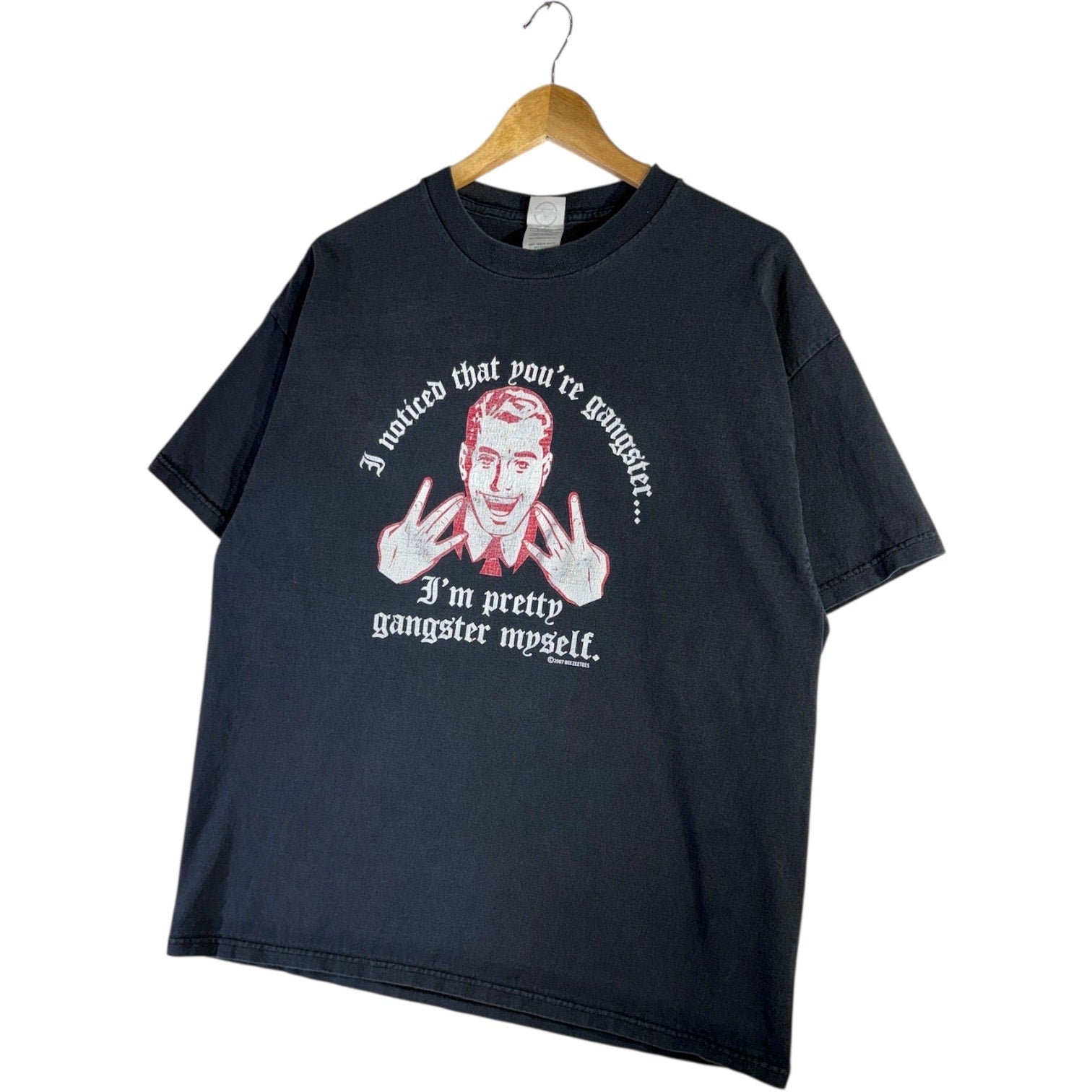 Vintage Gangster Humor Graphic T-Shirt