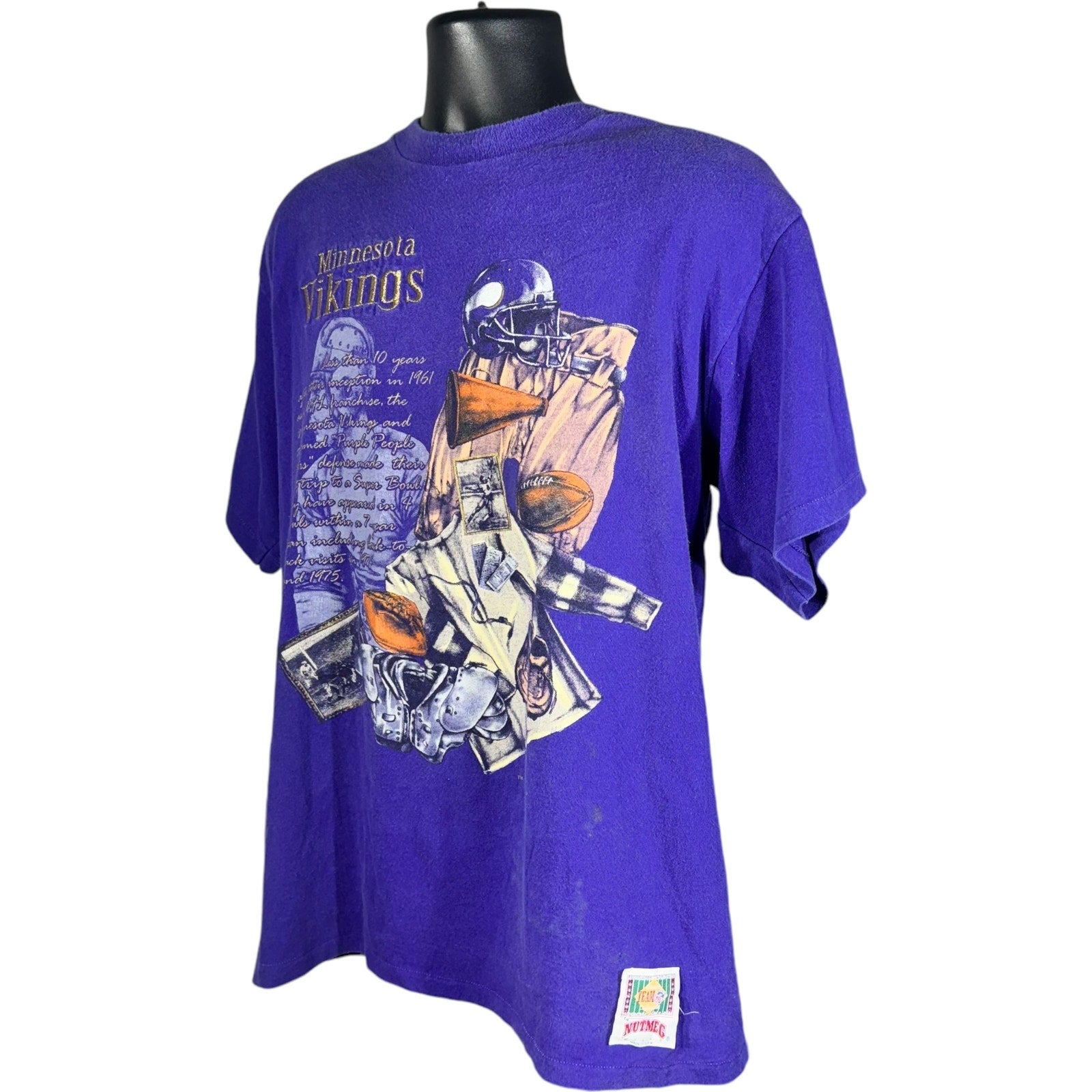 Vintage Nutmeg Minnesota Vikings NFL Tee