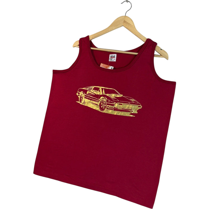 Vintage Ferrari 308/328 Illustration Tank Top 80s