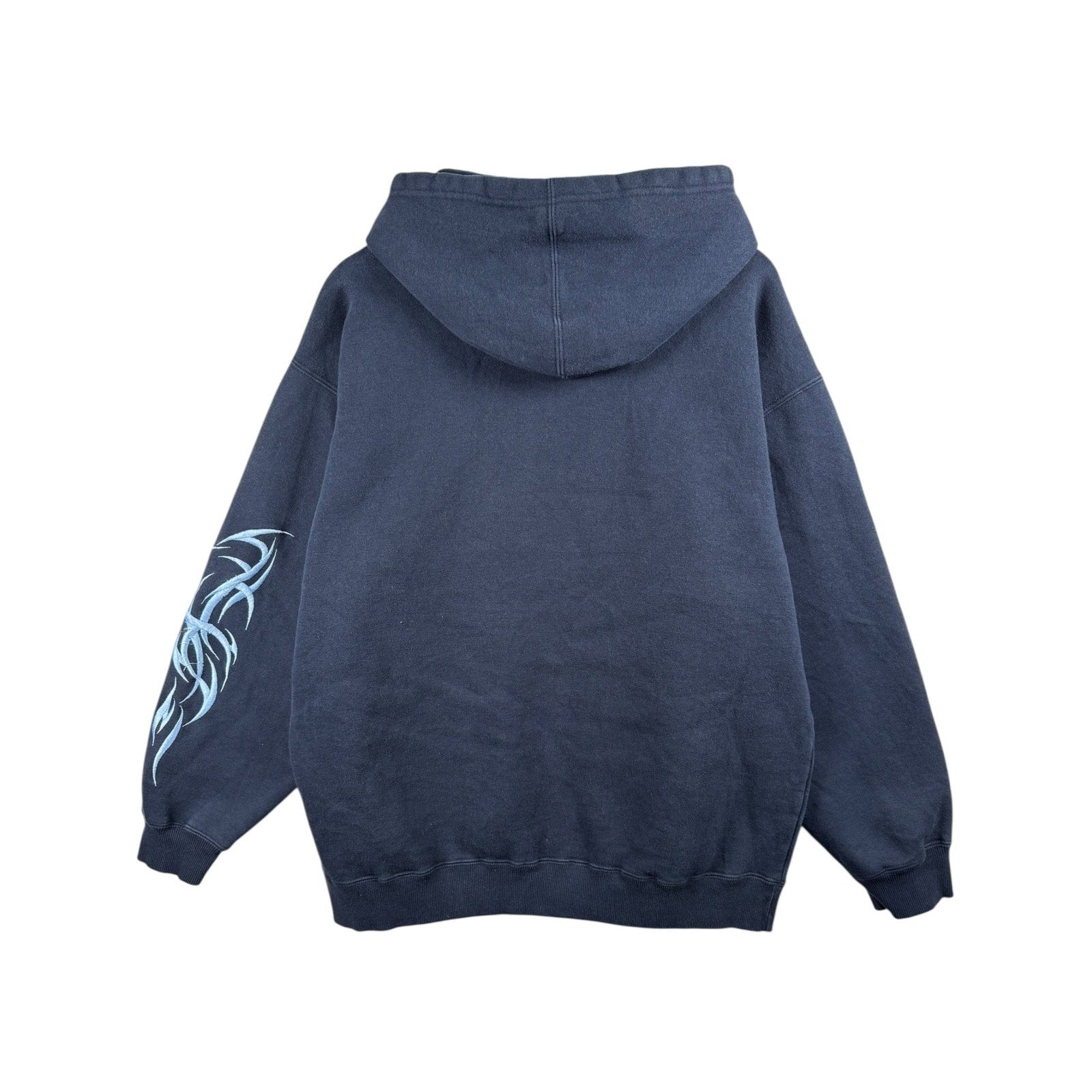 Vintage JNCO Graffiti Logo Tribal Embroidered Hoodie