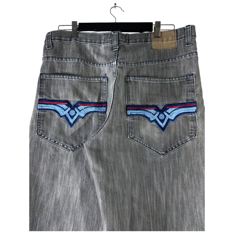 Vintage Barked Bears Wide Leg Denim Shorts 36