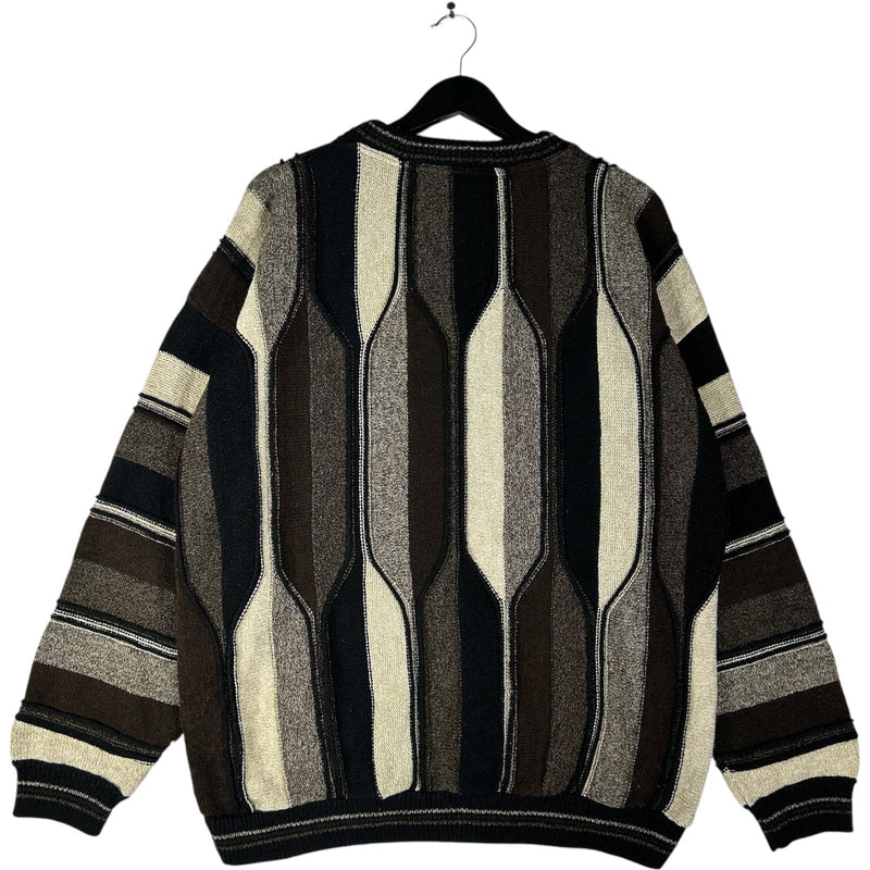 Vintage Protege Collection 3d Knit Sweater