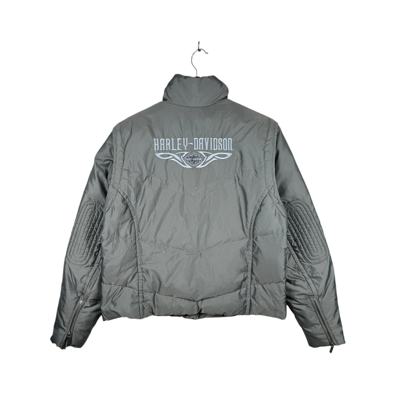 Vintage Harley Davidson Puffer Jacket