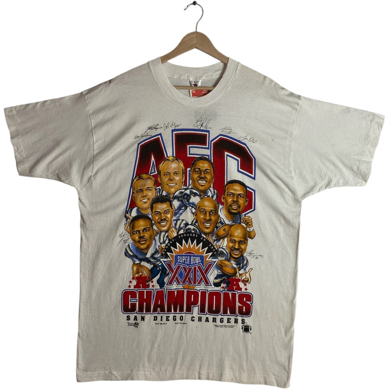Vintage San Diego Chargers Super Bowl XXIX NFL T-Shirt