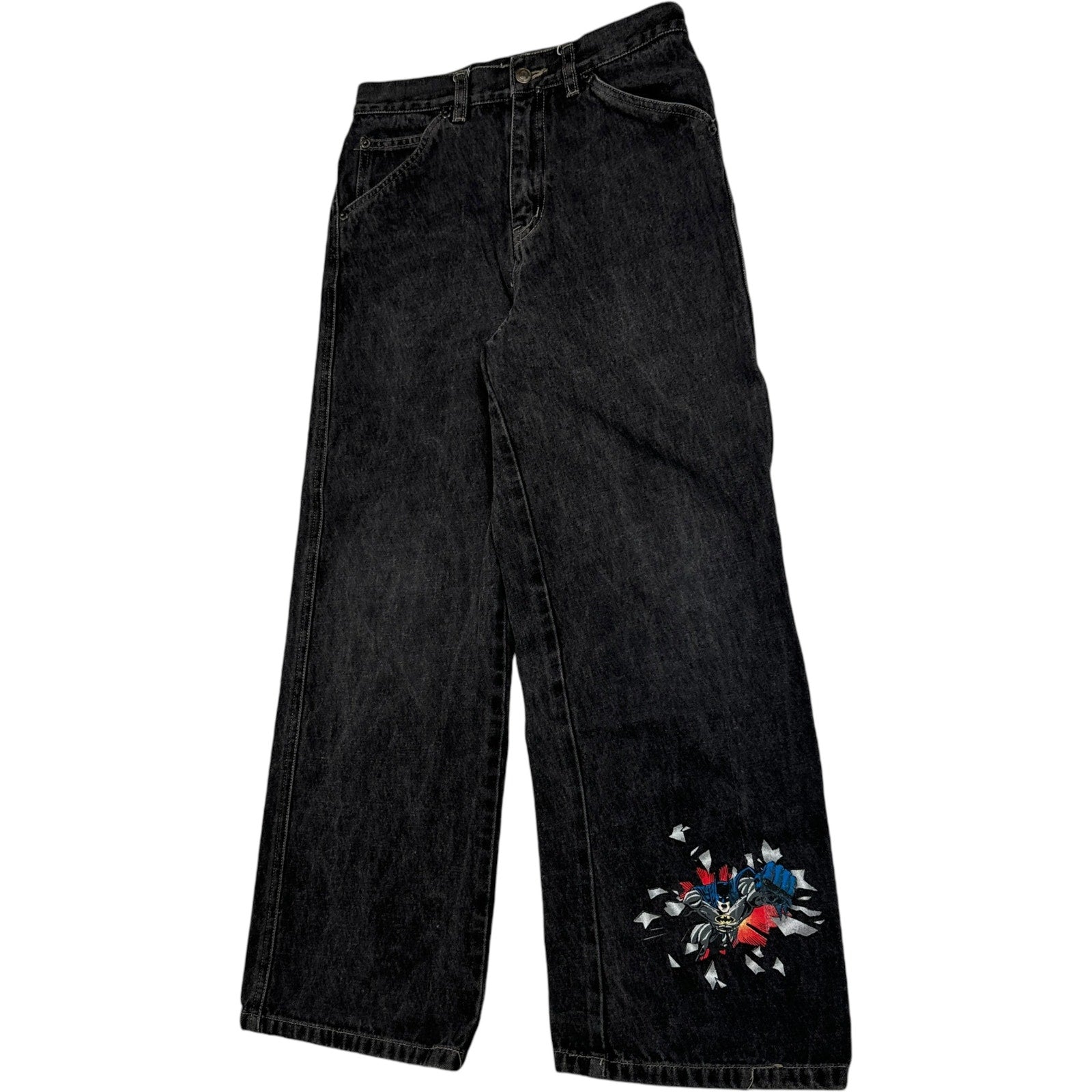 Vintage Warner Bro's Superman Batman Wide Leg Denim Jeans