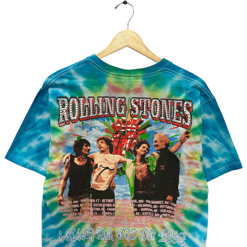 Vintage Rolling Stones A Bigger Bang Tour Tie Dye Band Tee