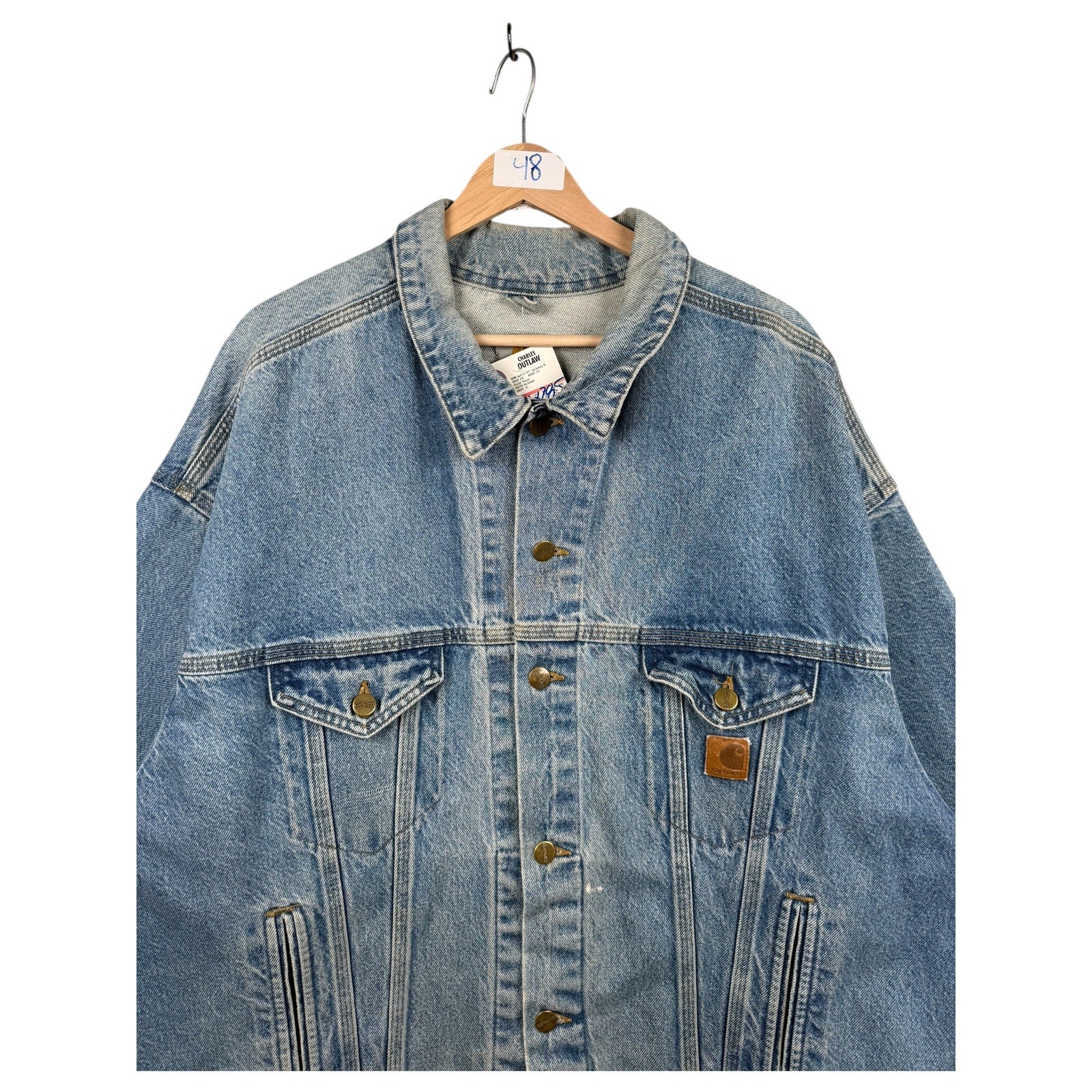 Vintage Carhartt Denim Button Up Jacket