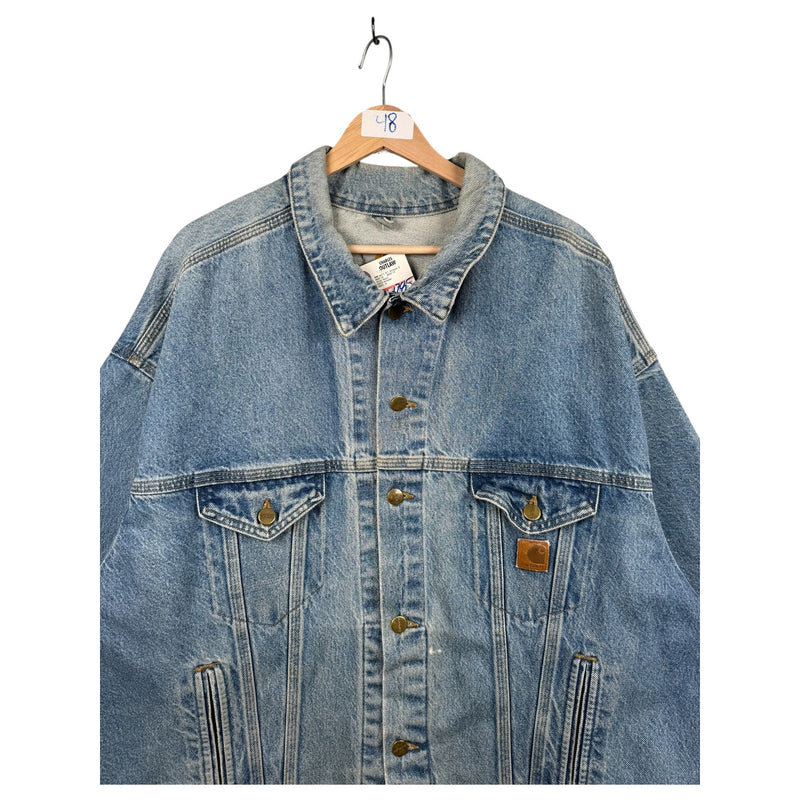 Vintage Carhartt Denim Button Up Jacket