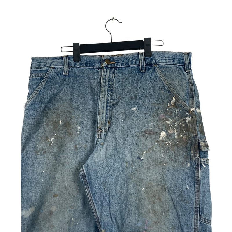 Vintage Carhartt Cutt Off Denim Carpenter Shorts 36